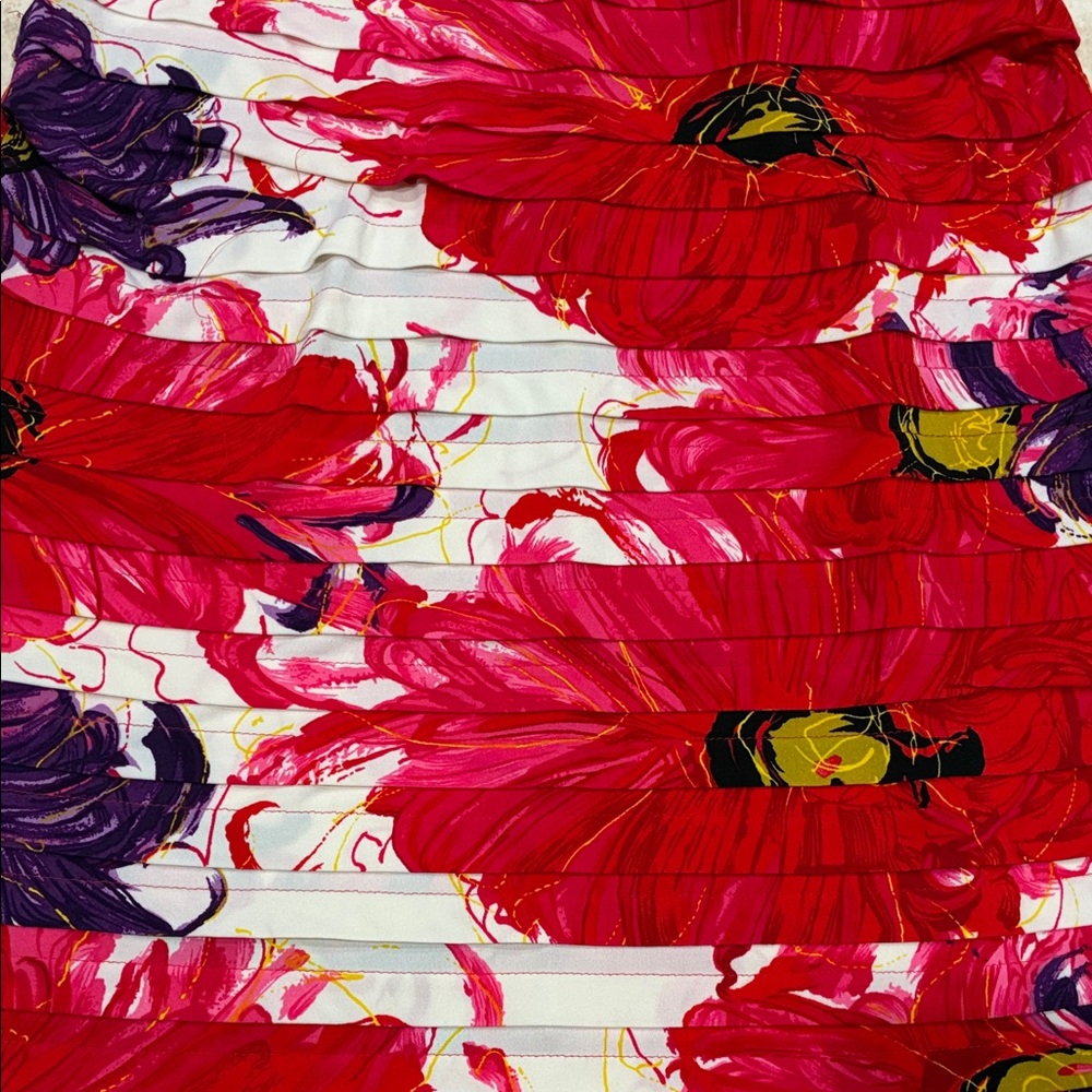 London Times NWT Floral Halter Pleated Dress Sz 12 - Picture 10 of 10